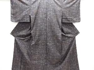 花瓶模様織り出し本場泥大島紬着物(7マルキ)